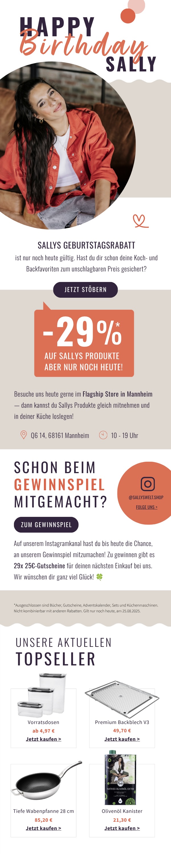 Sally Geburtstag